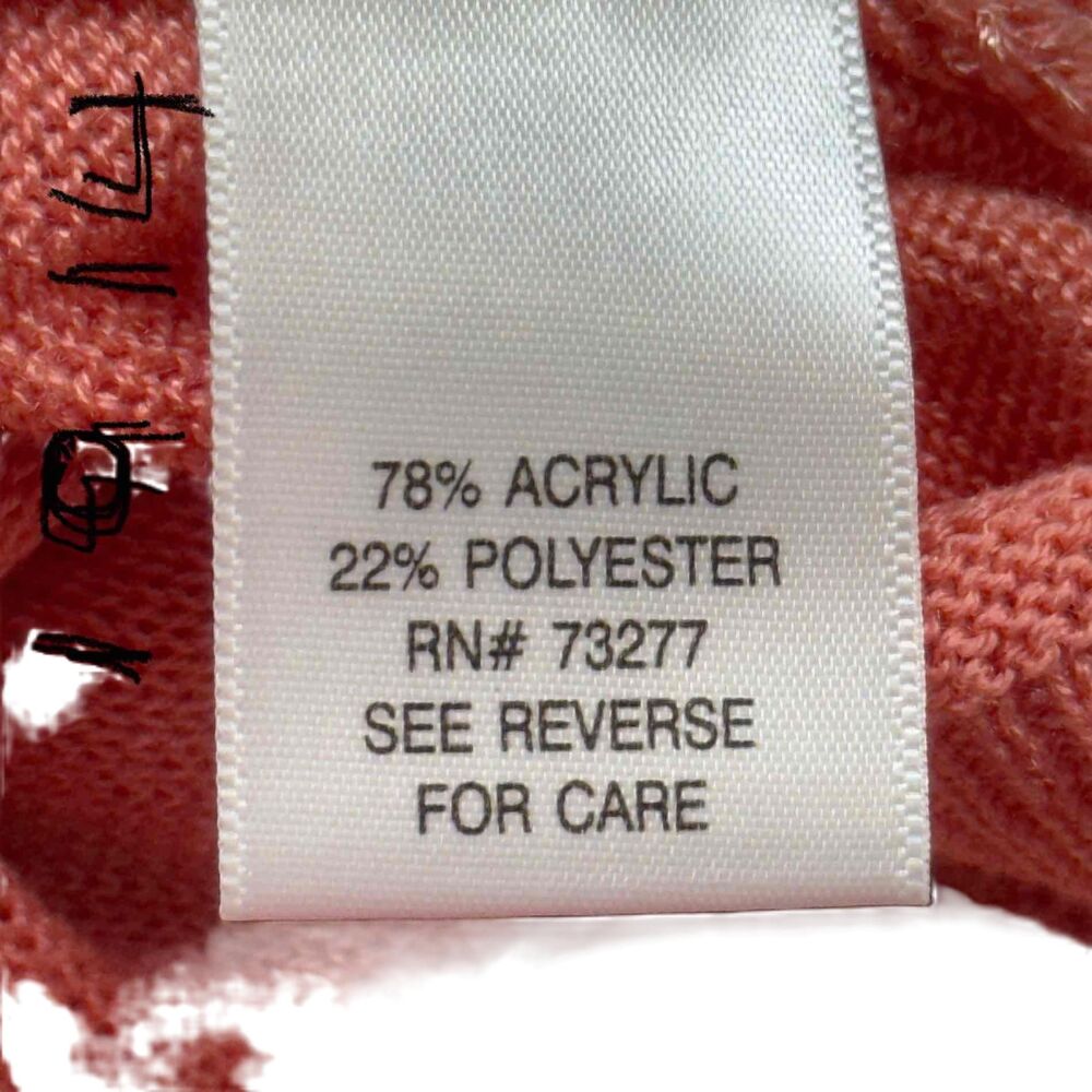 APT9 Coral Career Sweater Polyester Acrylic Blend Women Medium